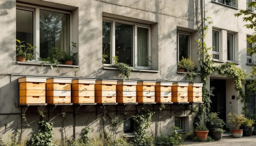 erfahren sie die geschichte eines nachbarn, der 12 bienenstöcke an seiner hausfassade aufstellte, und wie dies die angst um die eigene wohnung weckt.