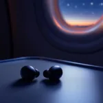 diese ohrstöpsel machen nachtflüge erträglich, ohne musik oder filme. perfekter schutz vor lärm für eine ruhige und entspannte reise.